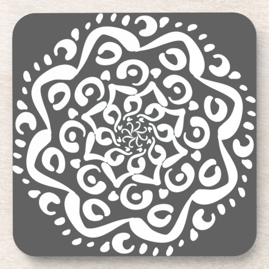Manatee Mandala Drankjes Onderzetter (Voorkant)