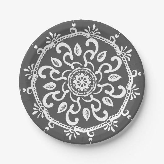 Manatee Mandala Papieren Bordje (Voorkant)