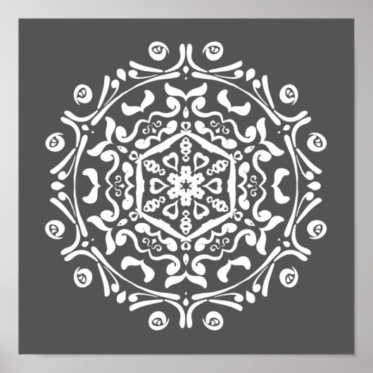 Manatee Mandala Poster (Voorkant)