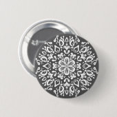 Manatee Mandala Ronde Button 5,7 Cm (Voorkant /achterkant)