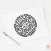 Manatee Mandala Ronde Sticker (Envelop)