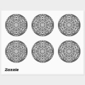 Manatee Mandala Ronde Sticker (Vel)