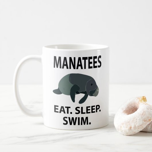 Manatee Marine Wildlife Koffiemok (Met donut)