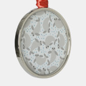 manatee metalen ornament (Rechts)