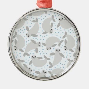 manatee metalen ornament