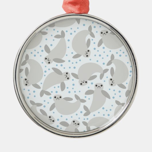 manatee metalen ornament (Voorkant)