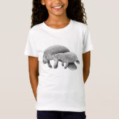 Manatee Moeder en Calf T-shirt (Voorkant)