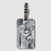 Manatee moeder met Bagagelabel Calf (Voorkant (verticaal))