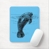 Manatee mousepad muismat (Met muis)