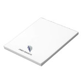 Manatee nautisch monogram notitieblok (Linkerzijde)