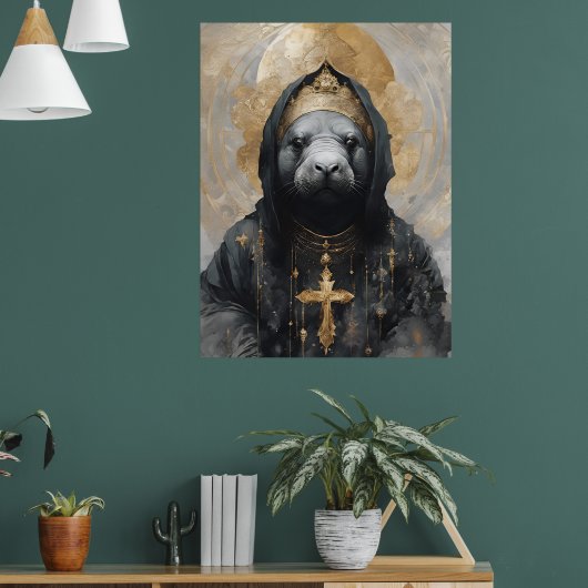 Manatee Nun Poster (Woonkamer 1)