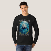 Manatee Ontmoeting Blue Spring Onderwater Haven Fl T-shirt (Voorkant volledig)