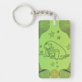 Manatee ontwerp op sleutelhanger (Voorkant)