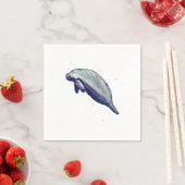 Manatee Painting Splashing Servet (Insitu)