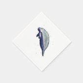 Manatee Painting Splashing Servet (Hoek)