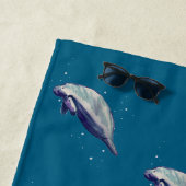 Manatee Painting-Waterverf Strandlaken (In situ)