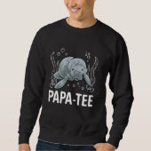 Manatee Papa-T-shirt Zee Animal Manatee Trui (Voorkant)
