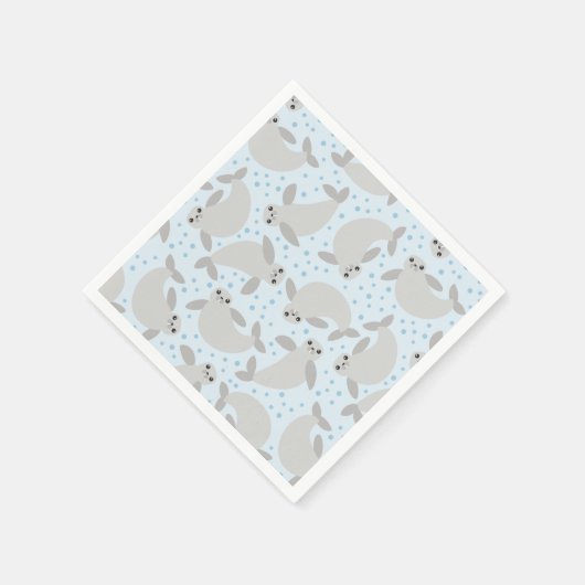 Manatee partij papier servetten (Hoek)