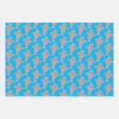 Manatee Pattern Animal Inpakpapier Vel (Voorkant 2)