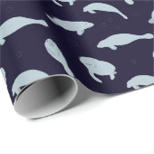 Manatee Pattern Cadeaupapier (Rol Hoek)