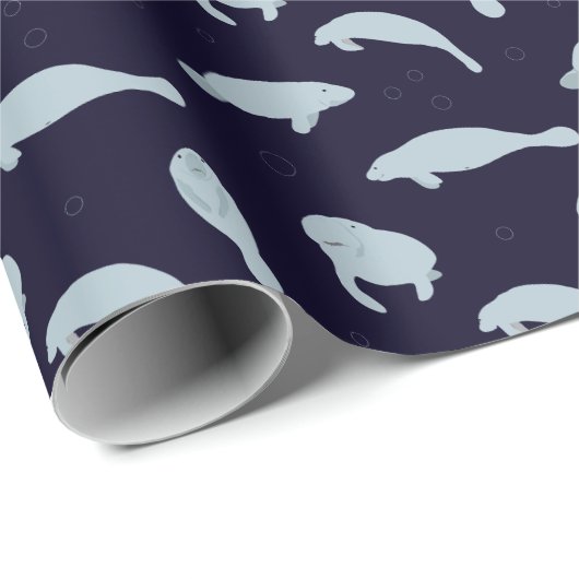 Manatee Pattern Cadeaupapier (Rol Hoek)