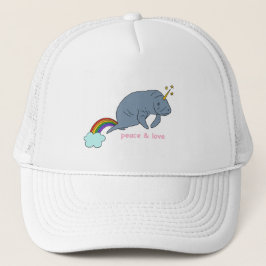Manatee Peace & Love Trucker Pet