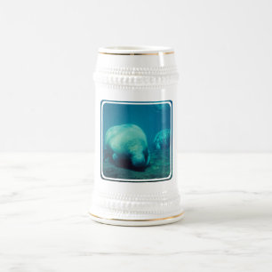 Manatee Photo Beer Stein Bierpul
