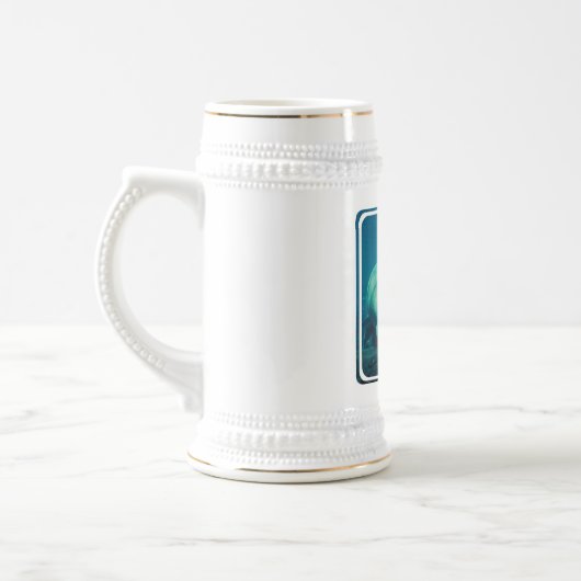 Manatee Photo Beer Stein Bierpul (Links)