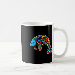 Manatee Puzzle Autisme Bewustzijn Autistische Vrou Koffiemok
