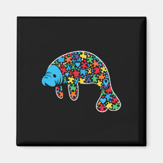 Manatee Puzzle Autisme Bewustzijn Autistische Vrou Magneet