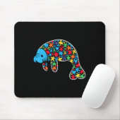 Manatee Puzzle Autisme Bewustzijn Autistische Vrou Muismat (Met muis)