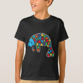 Manatee Puzzle Autisme Bewustzijn Autistische Vrou T-shirt (Voorkant)