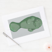 Manatee Rechthoekige Sticker (Envelop)
