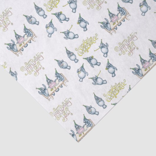 Manatee-reeks: Verjaardag Tissuepapier (Detail)