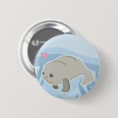manatee ronde button 5,7 cm (Voorkant /achterkant)