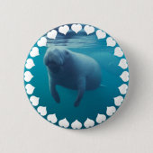 Manatee Round Button (Voorkant)