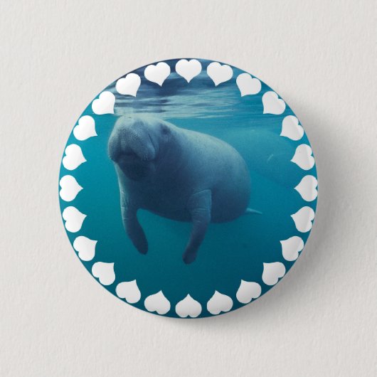 Manatee Round Button (Voorkant)