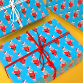Manatee Santa Outfit Animal Novelty Kerstmis Cadeaupapier