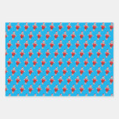 Manatee Santa Outfit Animal Novelty Kerstmis Inpakpapier Vel (Voorkant)