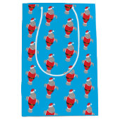 Manatee Santa Outfit Animal Novelty Kerstmis Medium Cadeauzakje (Voorkant)