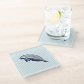 Manatee Schilderen Strand Decor Glas Onderzetter Glazen Onderzetter (Schuin)