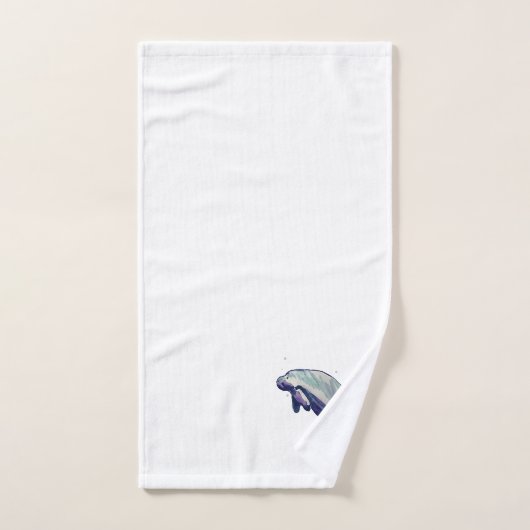 Manatee Schilderen Waterverf Badhanddoek Set Bad Handdoek (Handdoek)