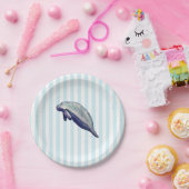 Manatee schilderij Splashing papier Bord (Feest)