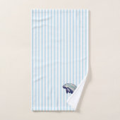 Manatee schilderij Waterverf blauw badhanddoek set Bad Handdoek (Handdoek)