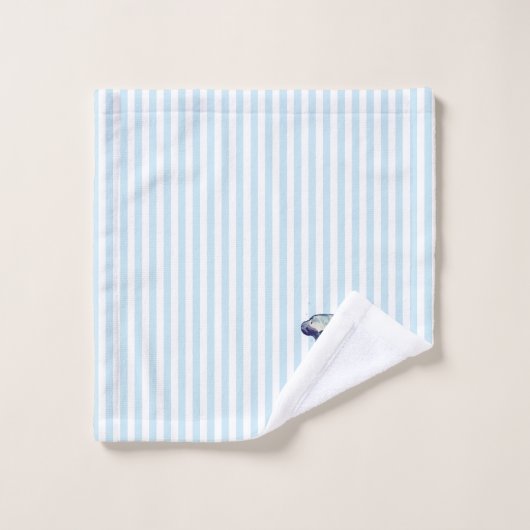 Manatee schilderij Waterverf blauw badhanddoek set Bad Handdoek (Wasdoekje)