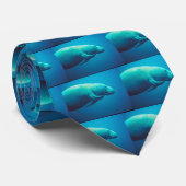 Manatee Scratching Stropdas (Opgerold)