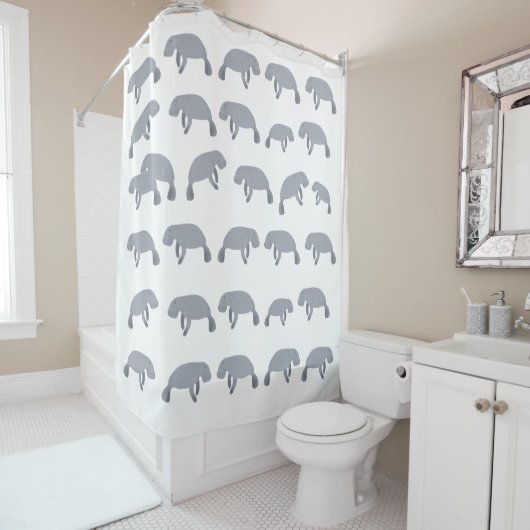 Manatee Shower Curtain Douchegordijn (In situ)