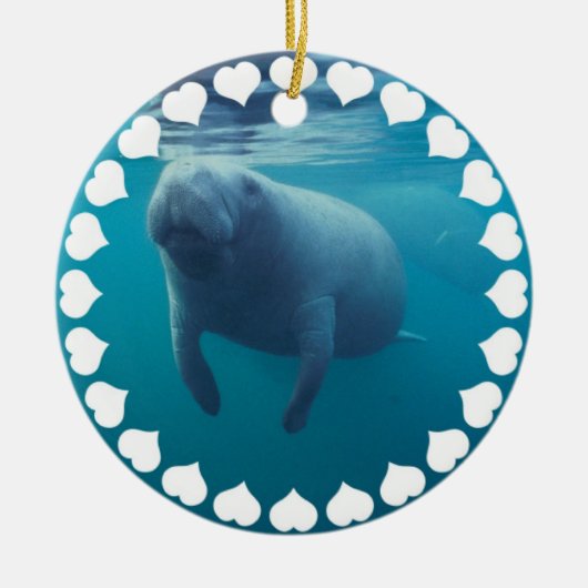 Manatee Swimming Ornament (Voorkant)