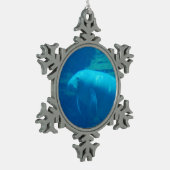 Manatee Tin Sneeuwvlok Ornament (Links)