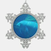 Manatee Tin Sneeuwvlok Ornament (Voorkant)